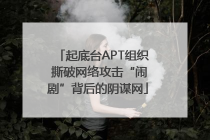 起底台APT组织 撕破网络攻击“闹剧”背后的阴谋网