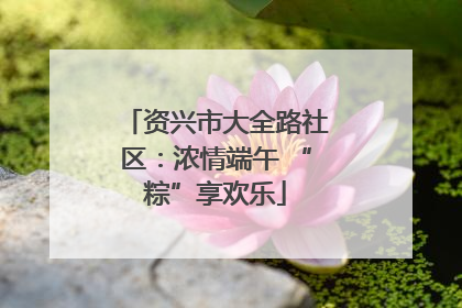 资兴市大全路社区：浓情端午 “粽”享欢乐