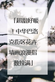 超甜好暖！中华巴洛克街区花卉墙画浪漫指数拉满