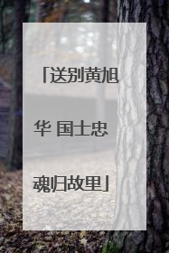 送别黄旭华 国士忠魂归故里