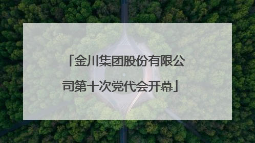 金川集团股份有限公司第十次党代会开幕