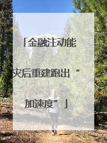 金融注动能 灾后重建跑出“加速度”