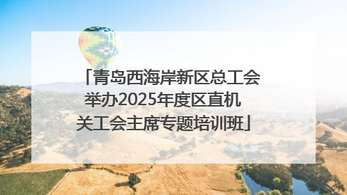 青岛西海岸新区总工会举办2025年度区直机关工会主席专题培训班