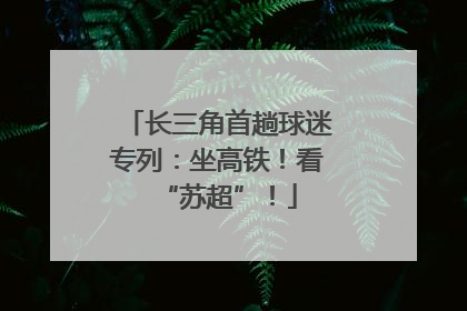 长三角首趟球迷专列：坐高铁！看“苏超”！