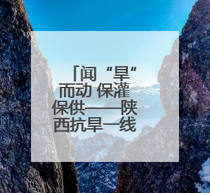 闻“旱”而动 保灌保供——陕西抗旱一线走访见闻
