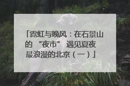 霓虹与晚风：在石景山的 “夜市” 遇见夏夜最浪漫的北京（一）