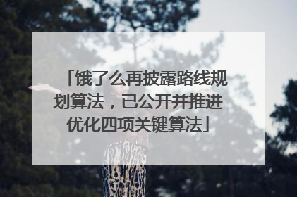 饿了么再披露路线规划算法，已公开并推进优化四项关键算法