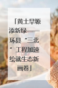 黄土旱塬添新绿——环县“三北”工程加速绘就生态新画卷
