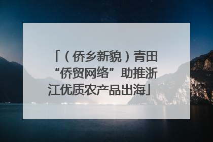 （侨乡新貌）青田“侨贸网络”助推浙江优质农产品出海