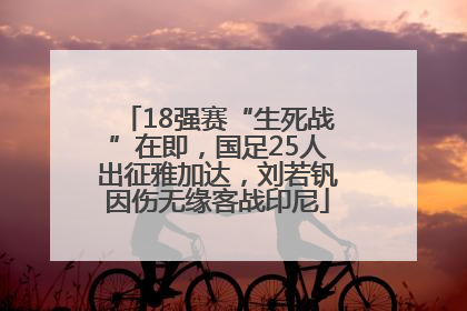 18强赛“生死战”在即，国足25人出征雅加达，刘若钒因伤无缘客战印尼