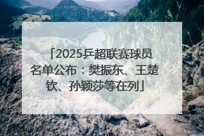 2025乒超联赛球员名单公布：樊振东、王楚钦、孙颖莎等在列