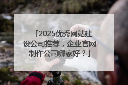 2025优秀网站建设公司推荐,企业官网制作公司哪家好?