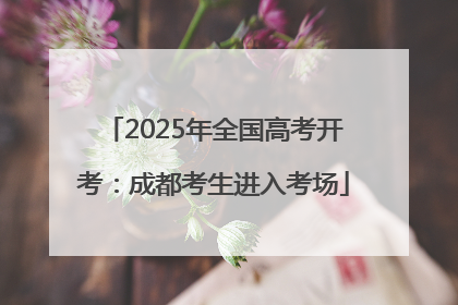 2025年全国高考开考：成都考生进入考场