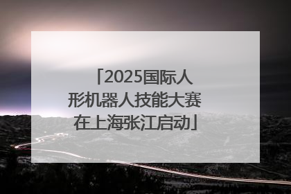 2025国际人形机器人技能大赛在上海张江启动