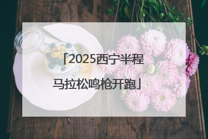 2025西宁半程马拉松鸣枪开跑