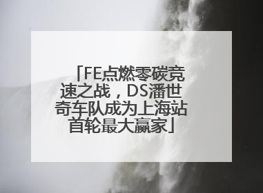 FE点燃零碳竞速之战，DS潘世奇车队成为上海站首轮最大赢家
